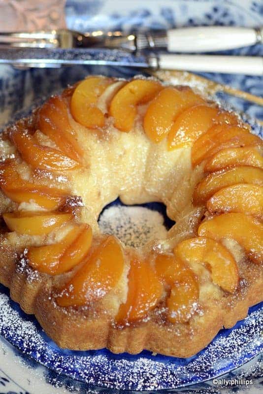 peach cake