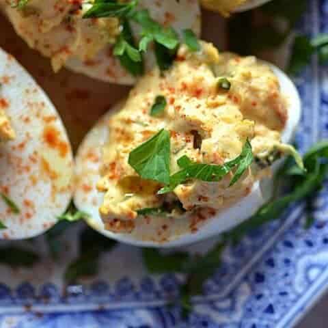 pimento cheese deviled eggs