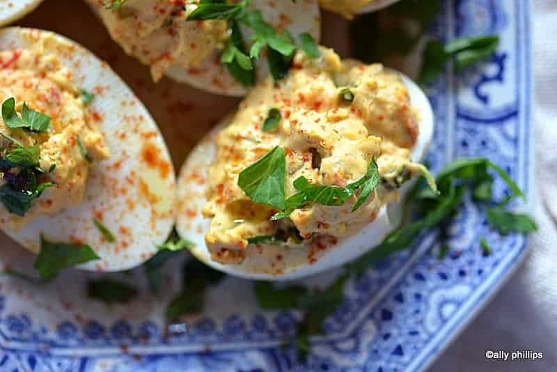 pimento cheese deviled eggs