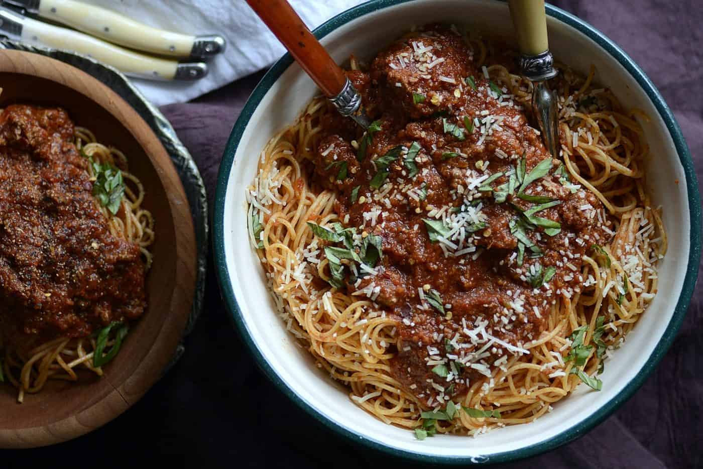 easy lamb bolognese