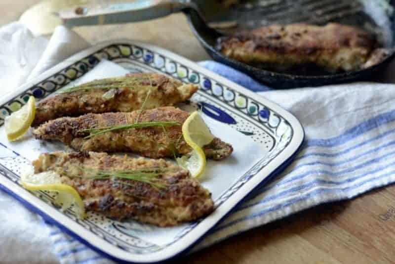 italian fried flounder