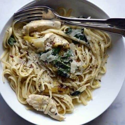 mango basil chicken linguine