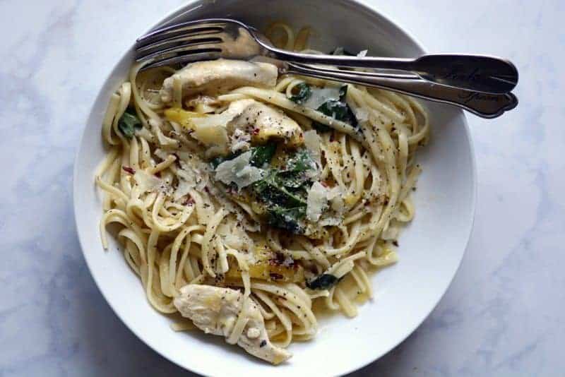 mango basil chicken linguine