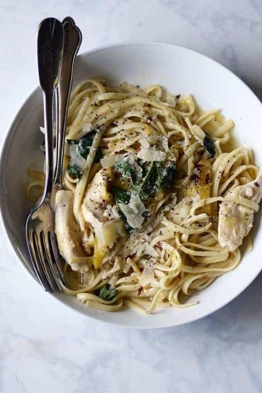 mango basil chicken linguine