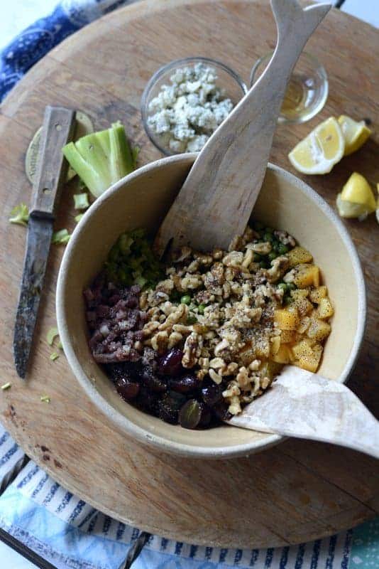 the harvest table peachy salad