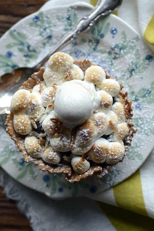 banana coconut waffle s’mores