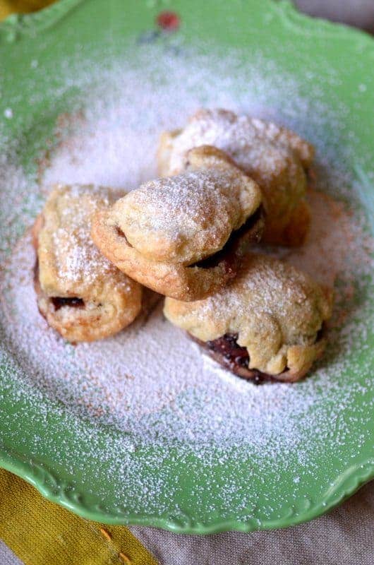 strawberry chocolate beignets