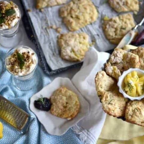 pineapple rosemary scone cakes