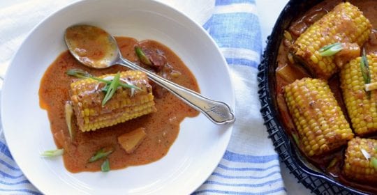 thai red curry coconut corn