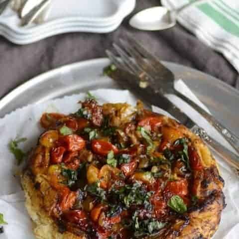 upside down tomato tart