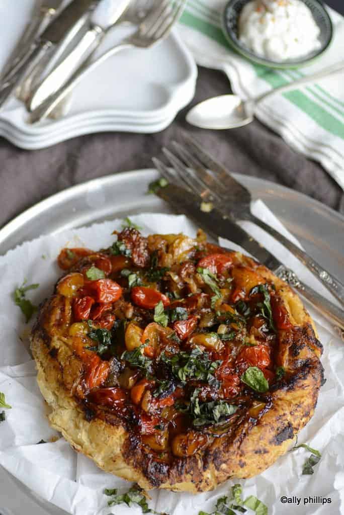 upside down tomato tart