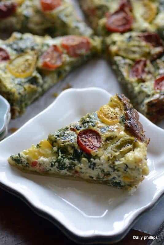 goat cheese spinach tart