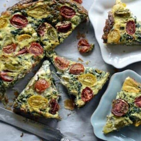goat cheese spinach tart