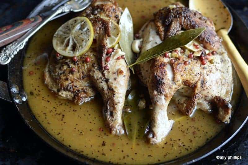 Roast Clay-Pot Lemon Chicken with Garlic and Chilli - Love the Kitchen