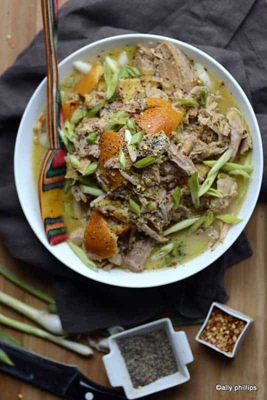 coconut ginger orange pork