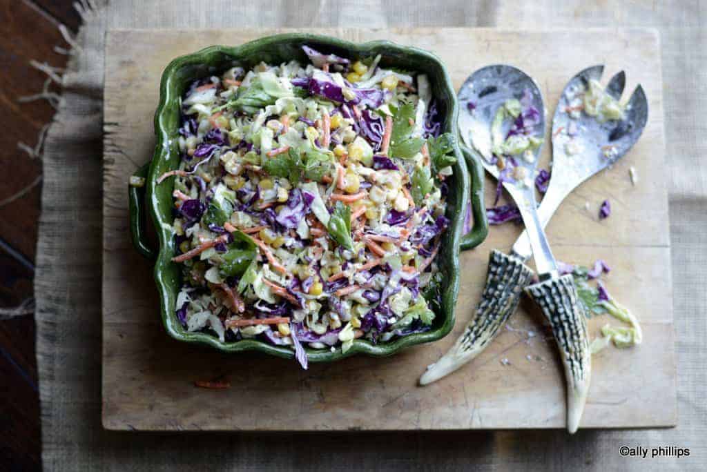 queso cotija buttermilk corn slaw