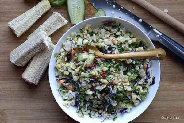 cumin coriander chopped salad