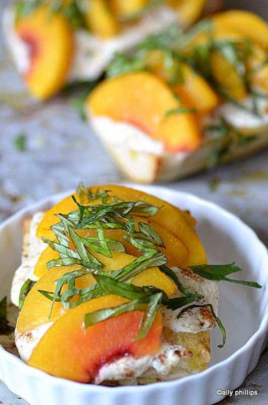 peach caprese