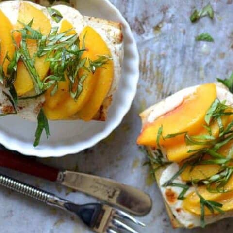 peach caprese