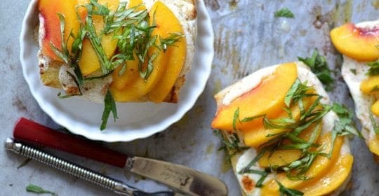 peach caprese