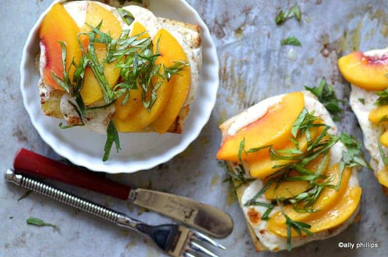 peach caprese