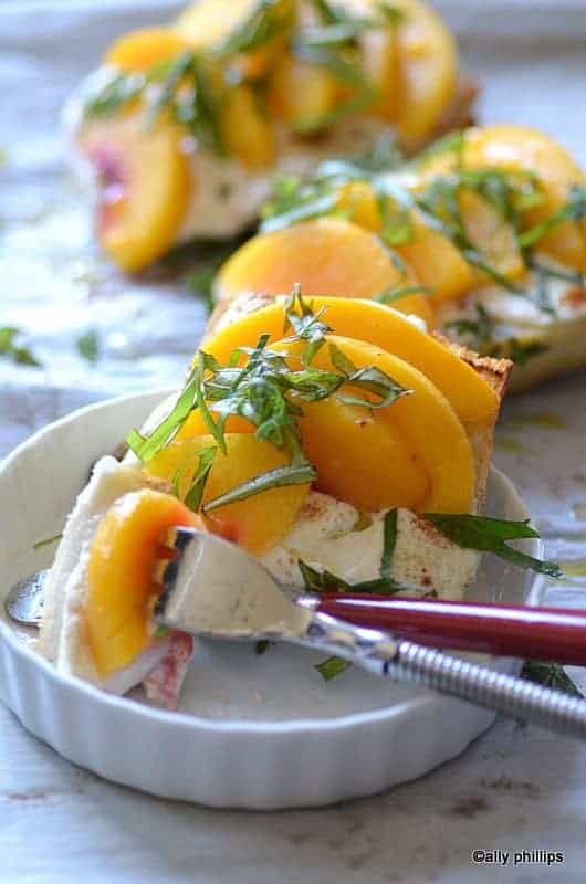 peach caprese