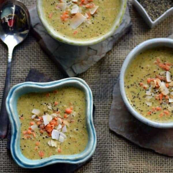 Coconut Ginger Broccoli Carrot Soup Ally's kitchen