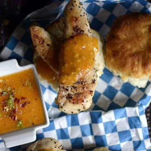 mandarin mango chili lime chicken n' biscuits