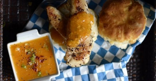 mandarin mango chili lime chicken n' biscuits