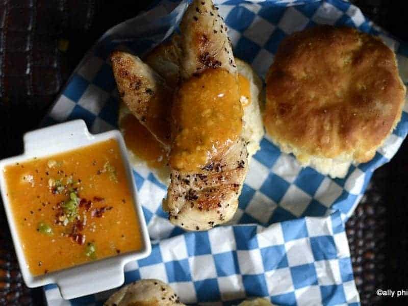 mandarin mango chili lime chicken n' biscuits
