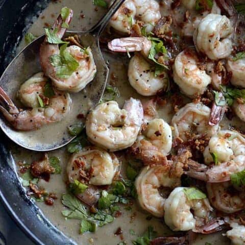 shrimp & pancetta gravy