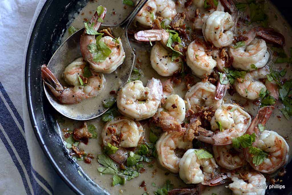 shrimp & pancetta gravy