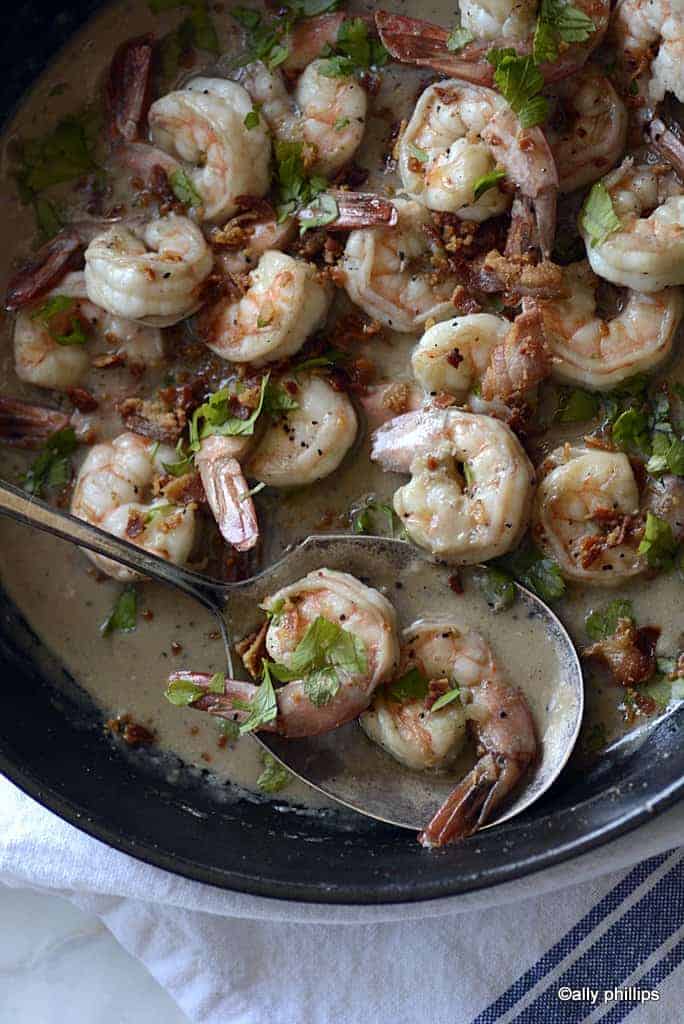 shrimp & pancetta gravy