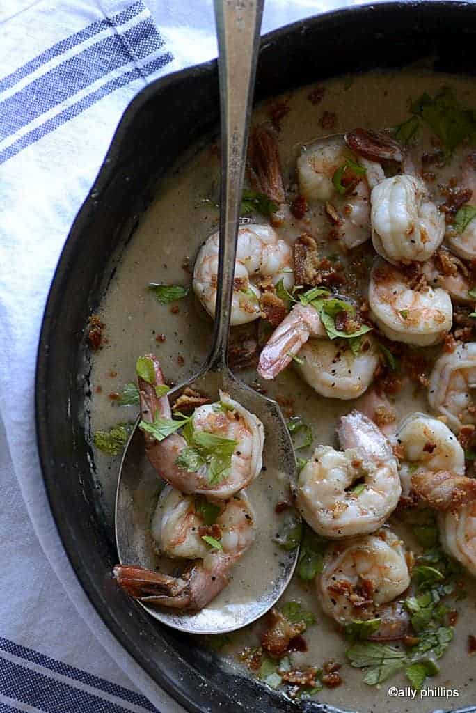 shrimp & pancetta gravy