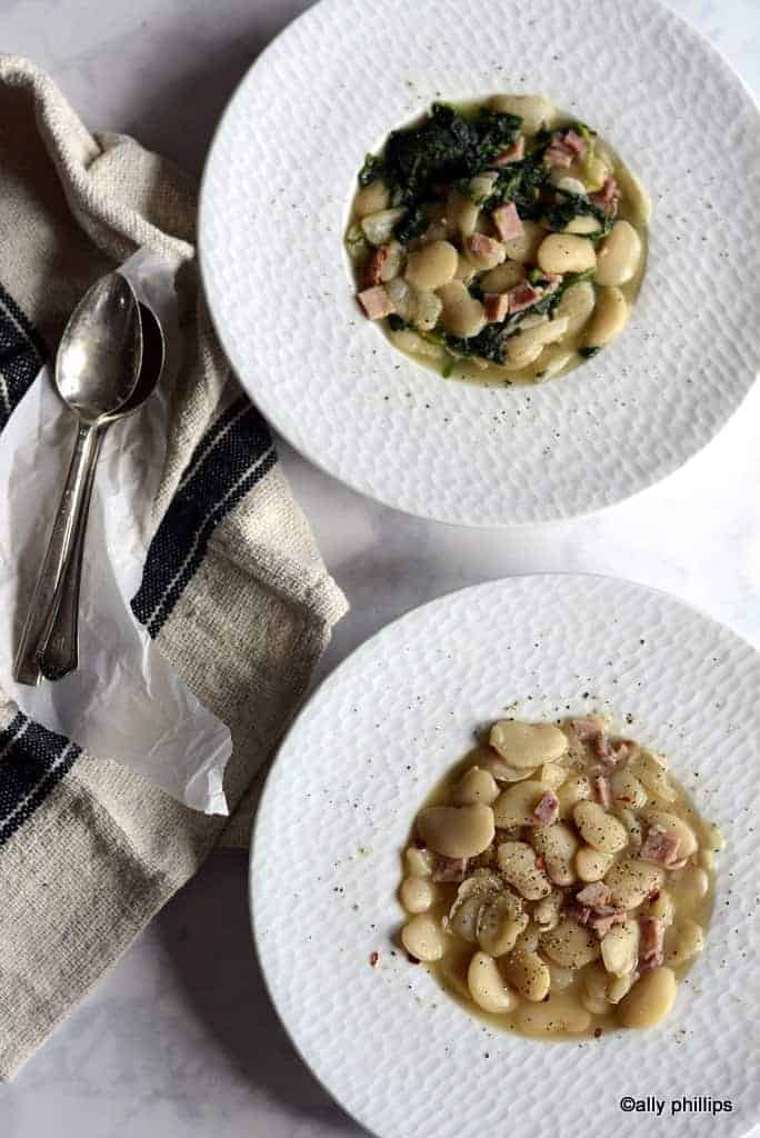 buttery lima beans & spinach