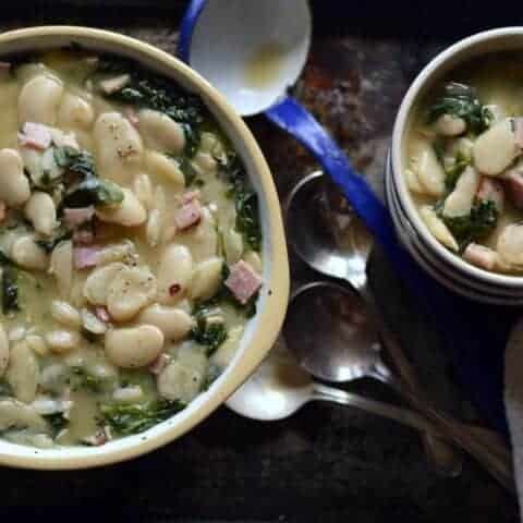 buttery lima beans & spinach