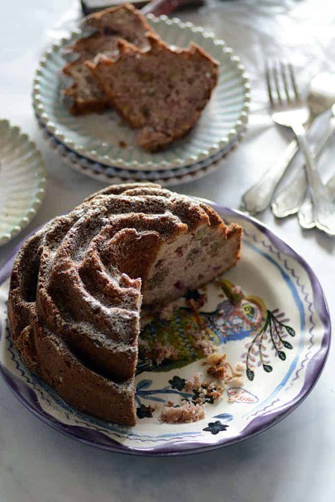 cranberry sauce nut cake