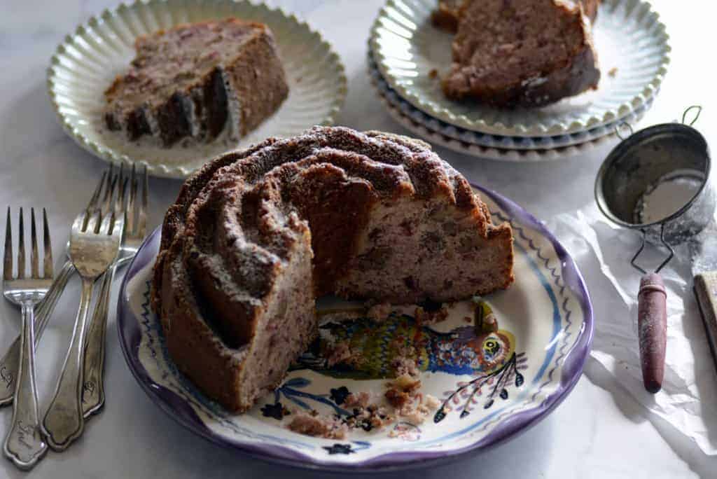 cranberry sauce nut cake