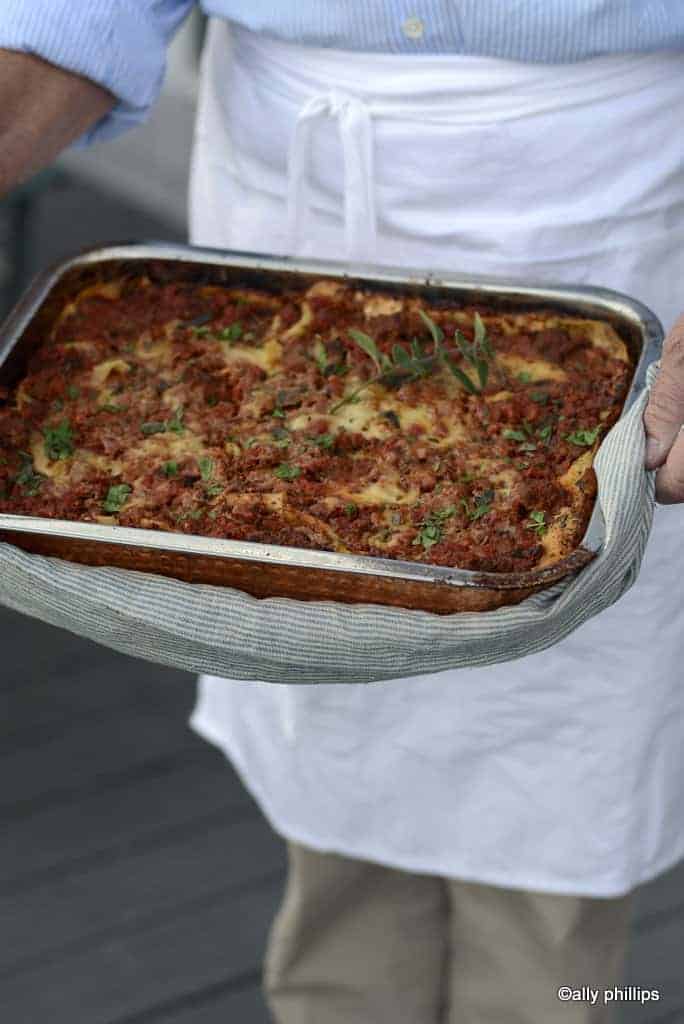 three layer meaty lasagne