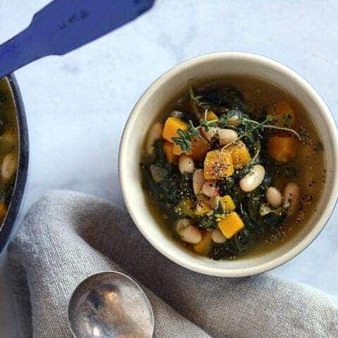 fall harvest butternut squash & collards soup