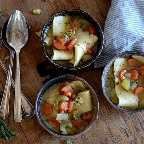 french country chicken stock noodle soup