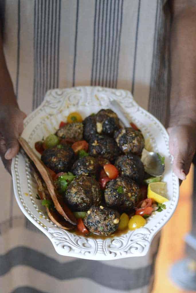 spinach feta greek meatballs