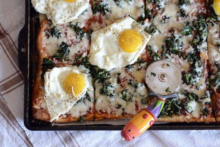 Breakfast Spinach Pizza Easy Spinach Pizza