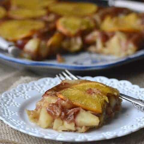 orange apple upside down pie