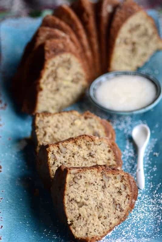 banana buttermilk bundt cake GF