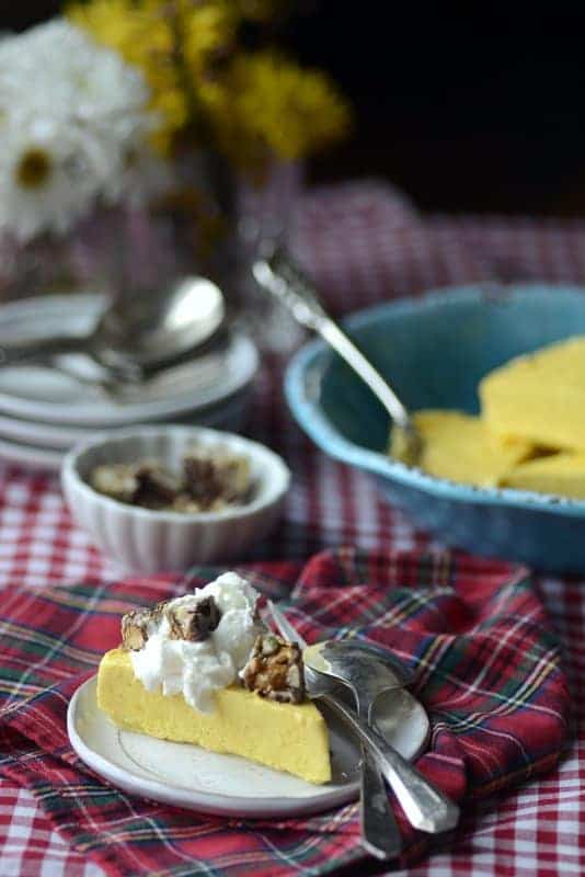 mango ginger ice cream pie