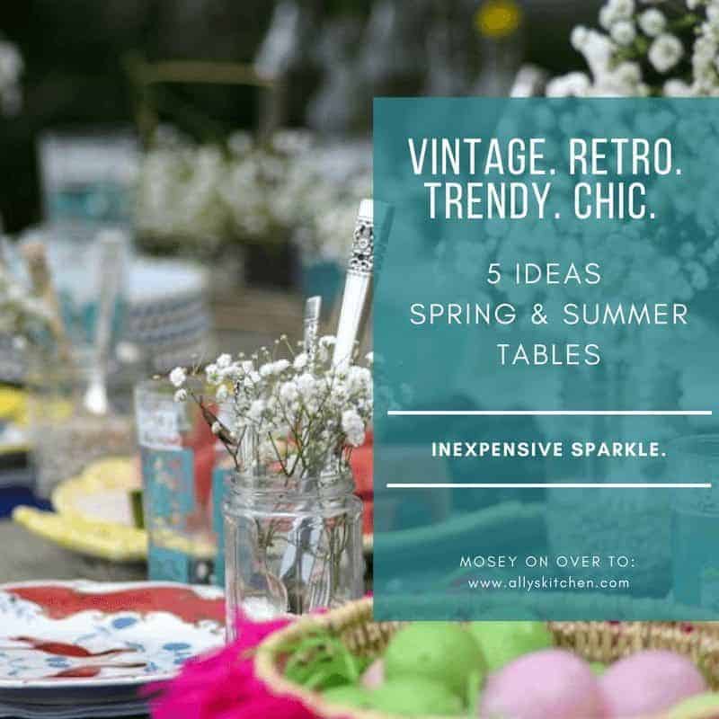 5 simple ideas for spring & summer table design