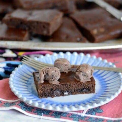 Retro Birthday Chocolate Sheet Cake