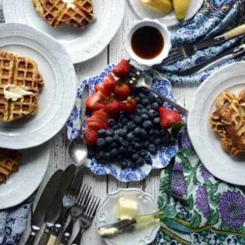 french brioche coconut milk waffle toast