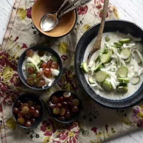 appalachian cucumber buttermilk salad